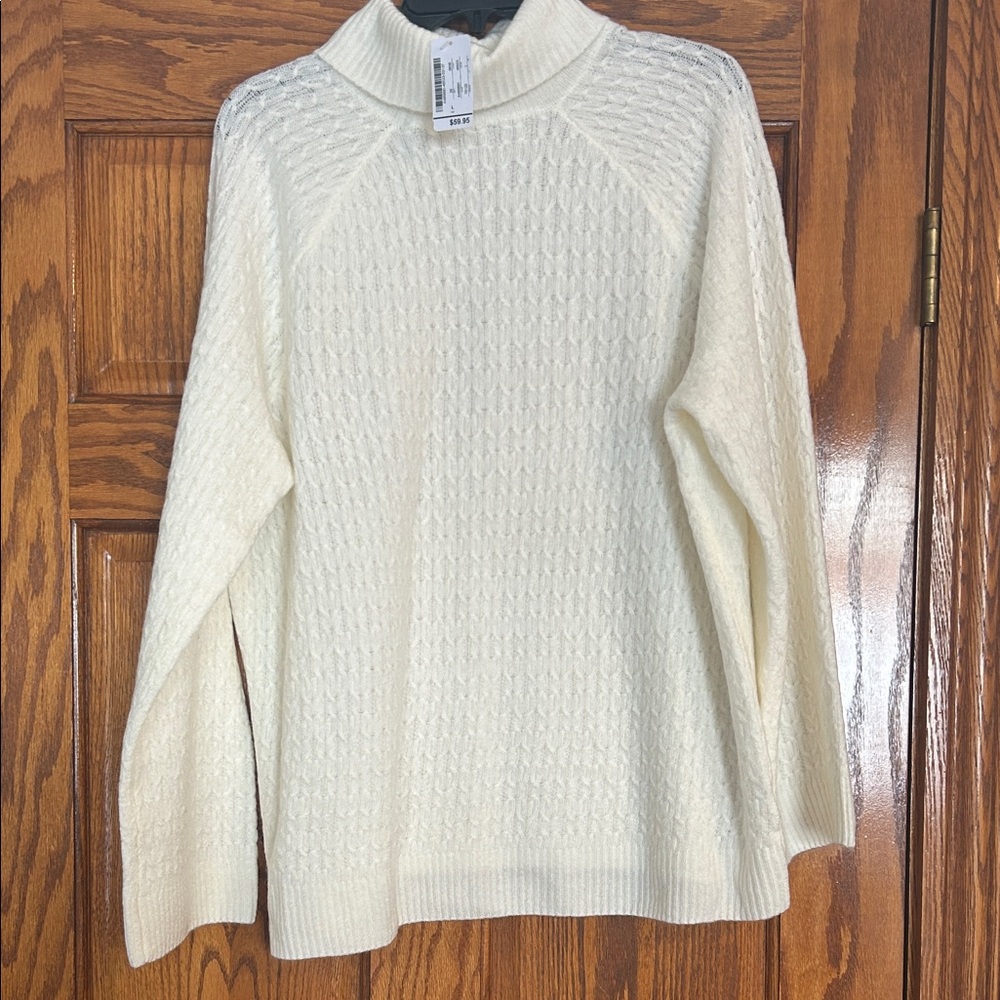 NWT Christopher & Bank Cream Sweater